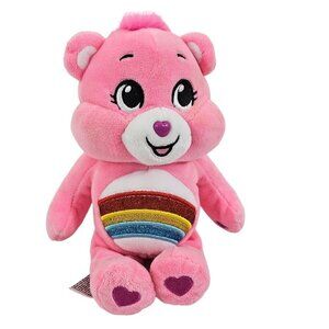 Care Bears Cheer Bear 9” Pink Teddy Bear Soft Stuffed Plush Toy Animal
